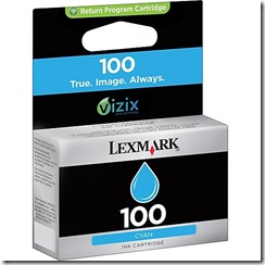 lexmark 100 cyan