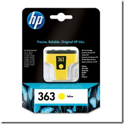 hp 363 jaune