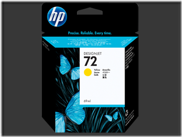 hp 72 jaune